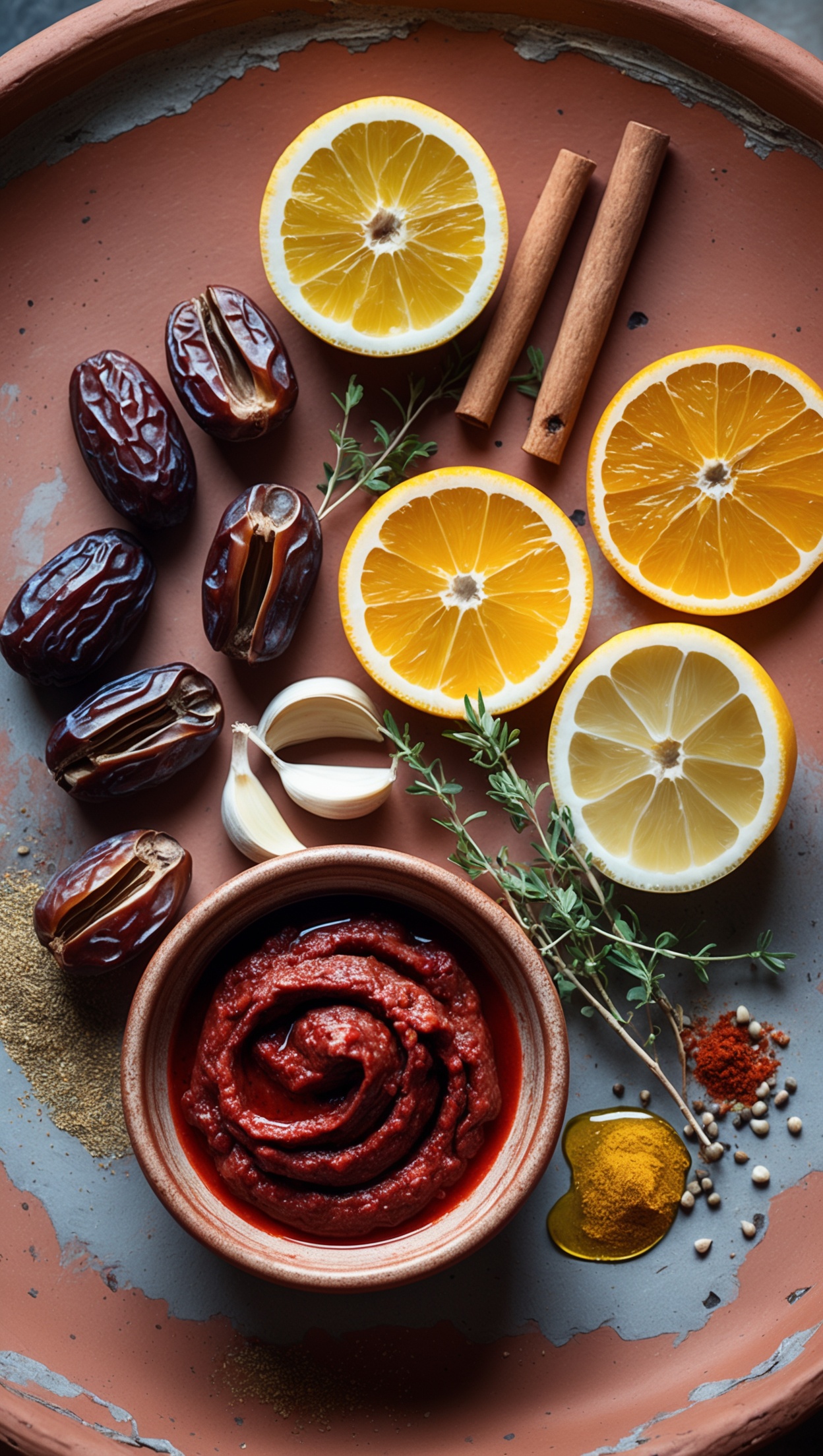 Smoky Harissa Chicken with Dates & Citrus Zest