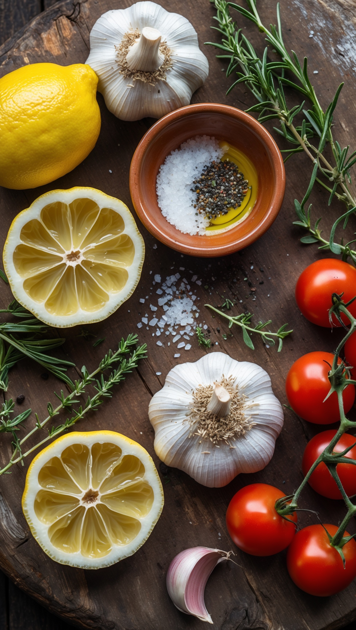 Lemon Garlic Chicken with Cherry Tomatoes