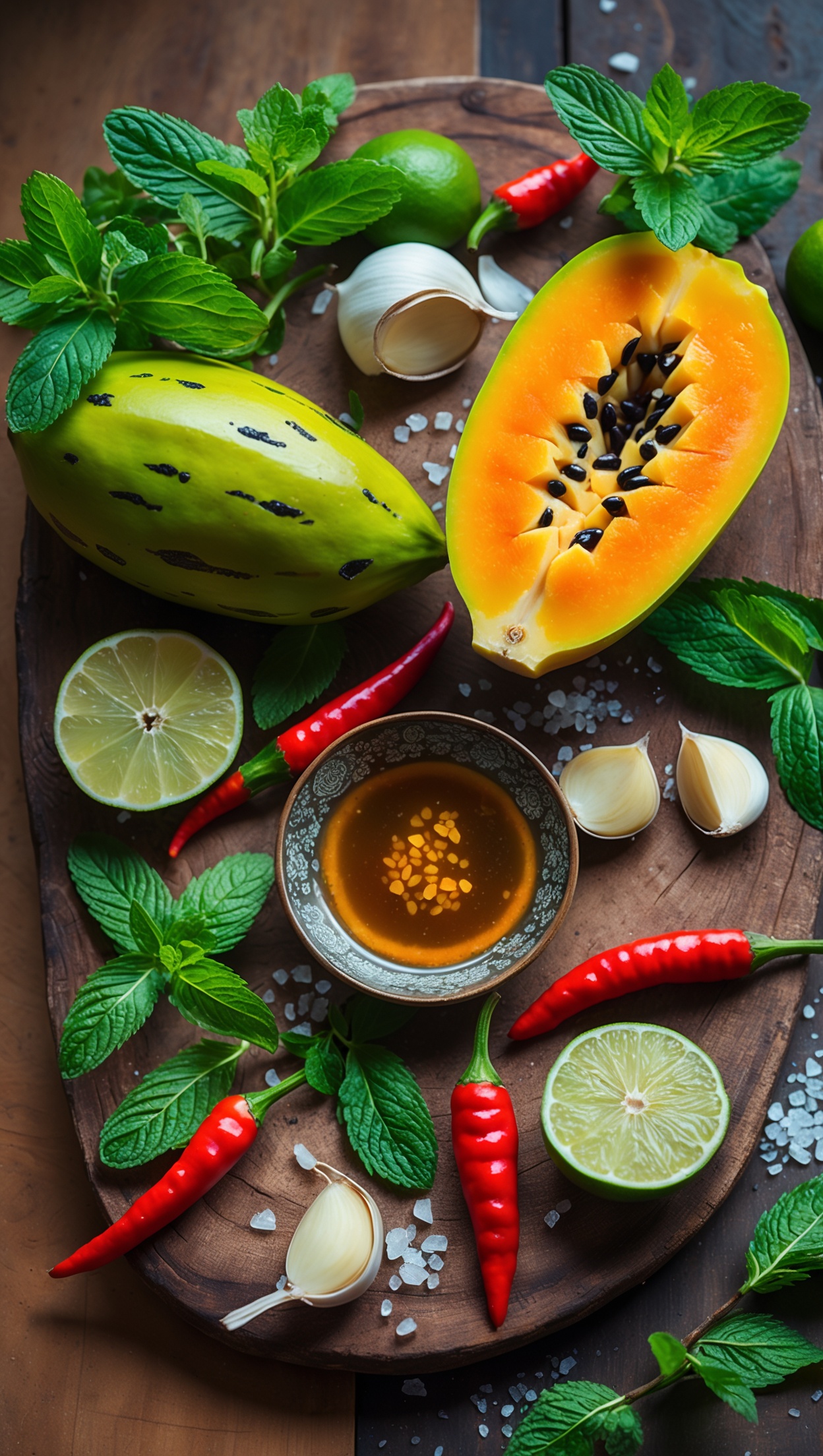 Authentic Papaya Mint Sambal Recipe