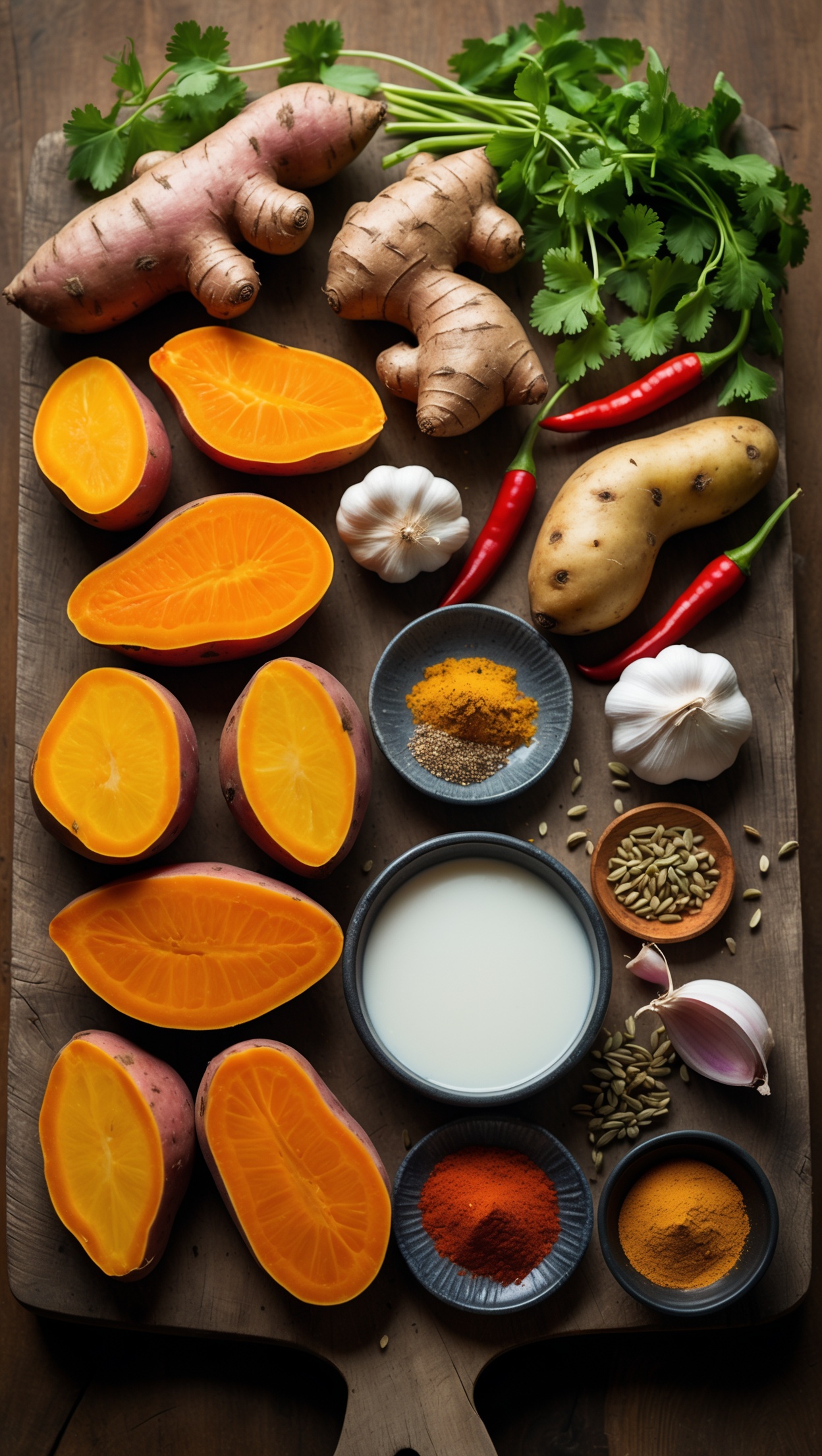 Authentic Potato Sweet Potato Curry Recipe