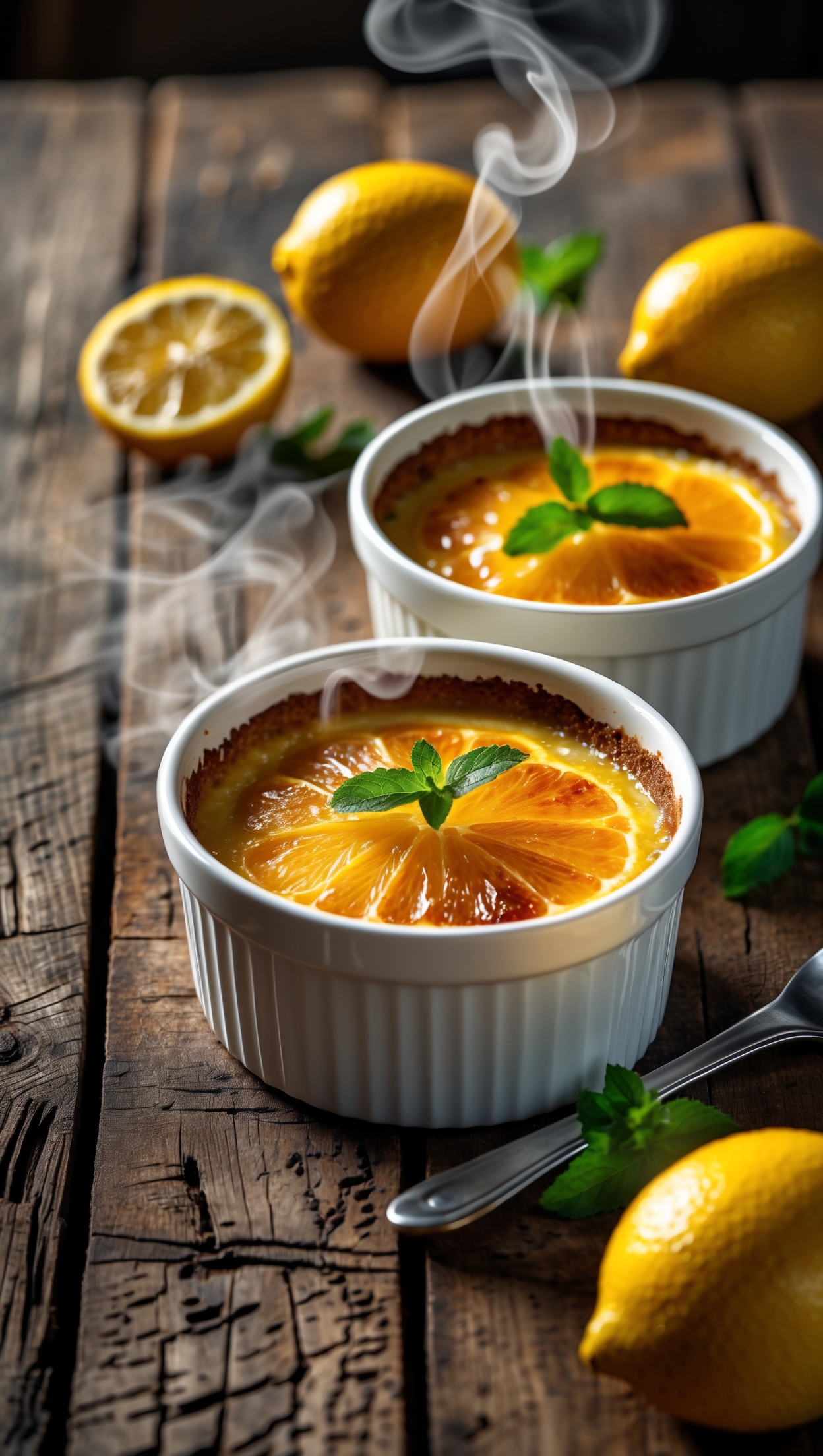 Heavenly Baked Lemon Pudding Recipe - Light & Fluffy
