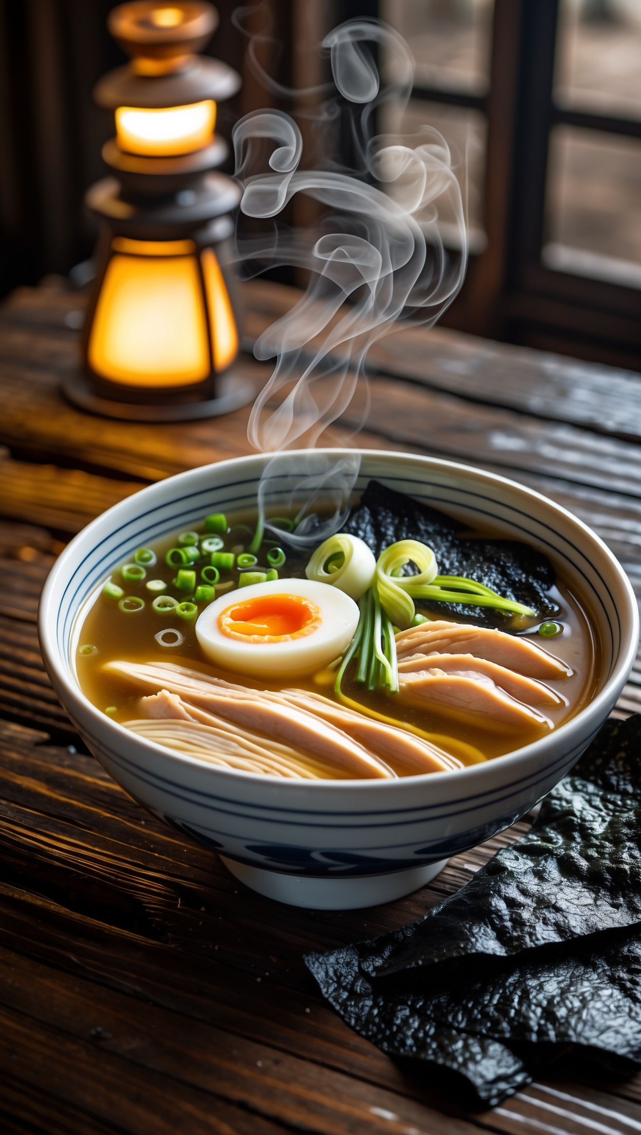Chicken Ramen with Rich Garlic Sauce - Comfort in a Bowl