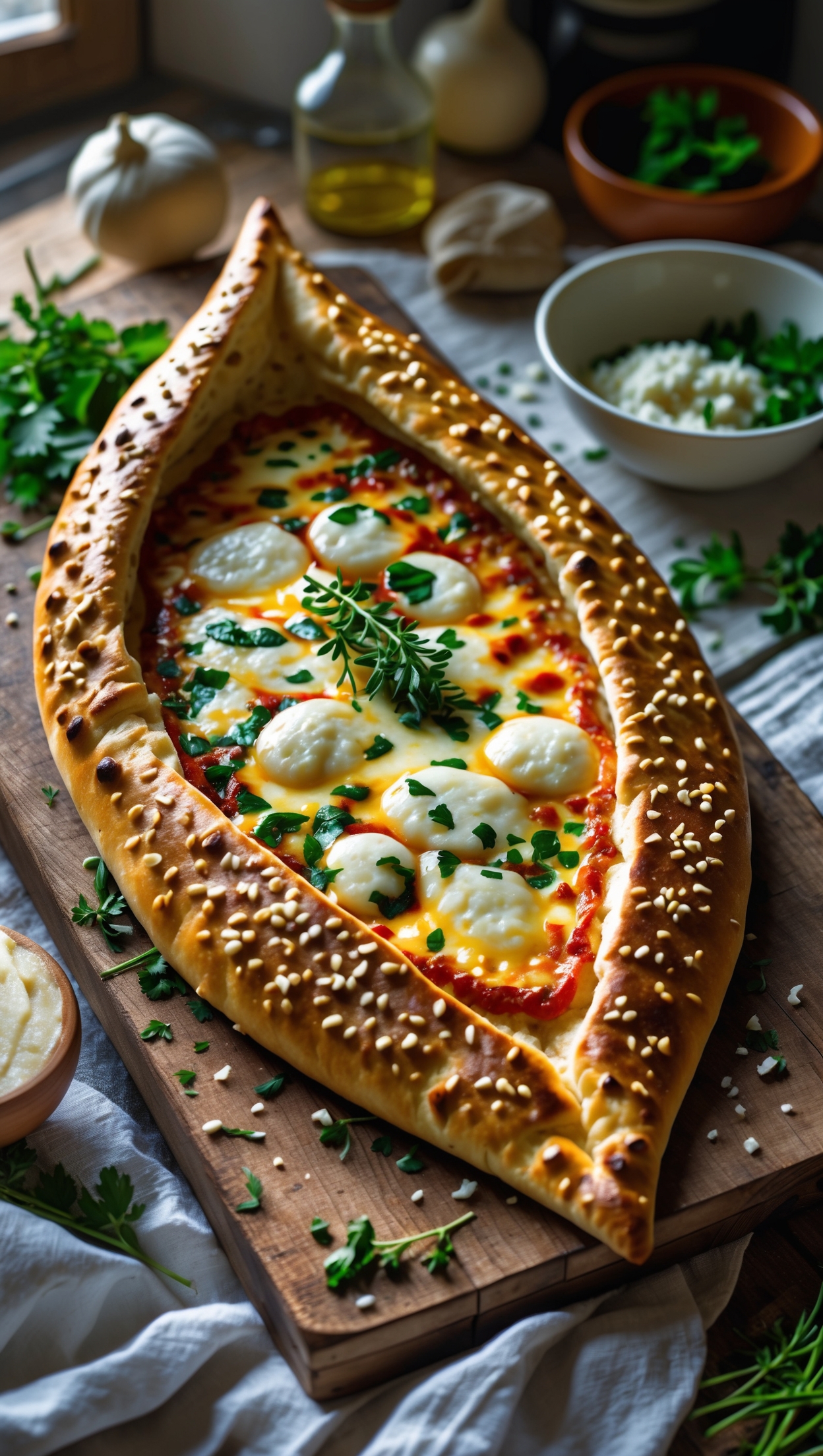 Perfect Turkish Pide Recipe - Mediterranean Boat Bread