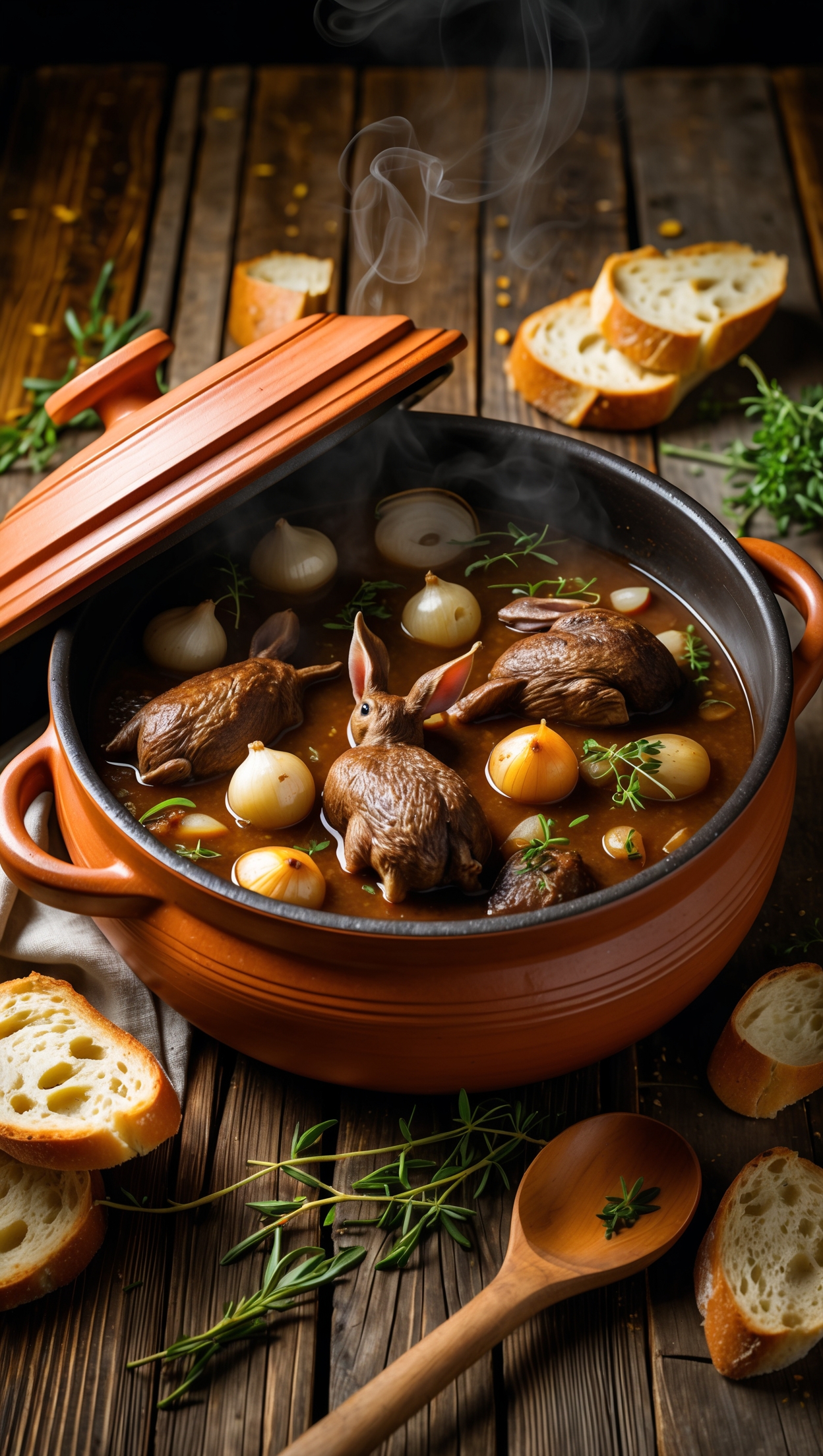 Greek Rabbit Stifado - Rich Mediterranean Stew Recipe