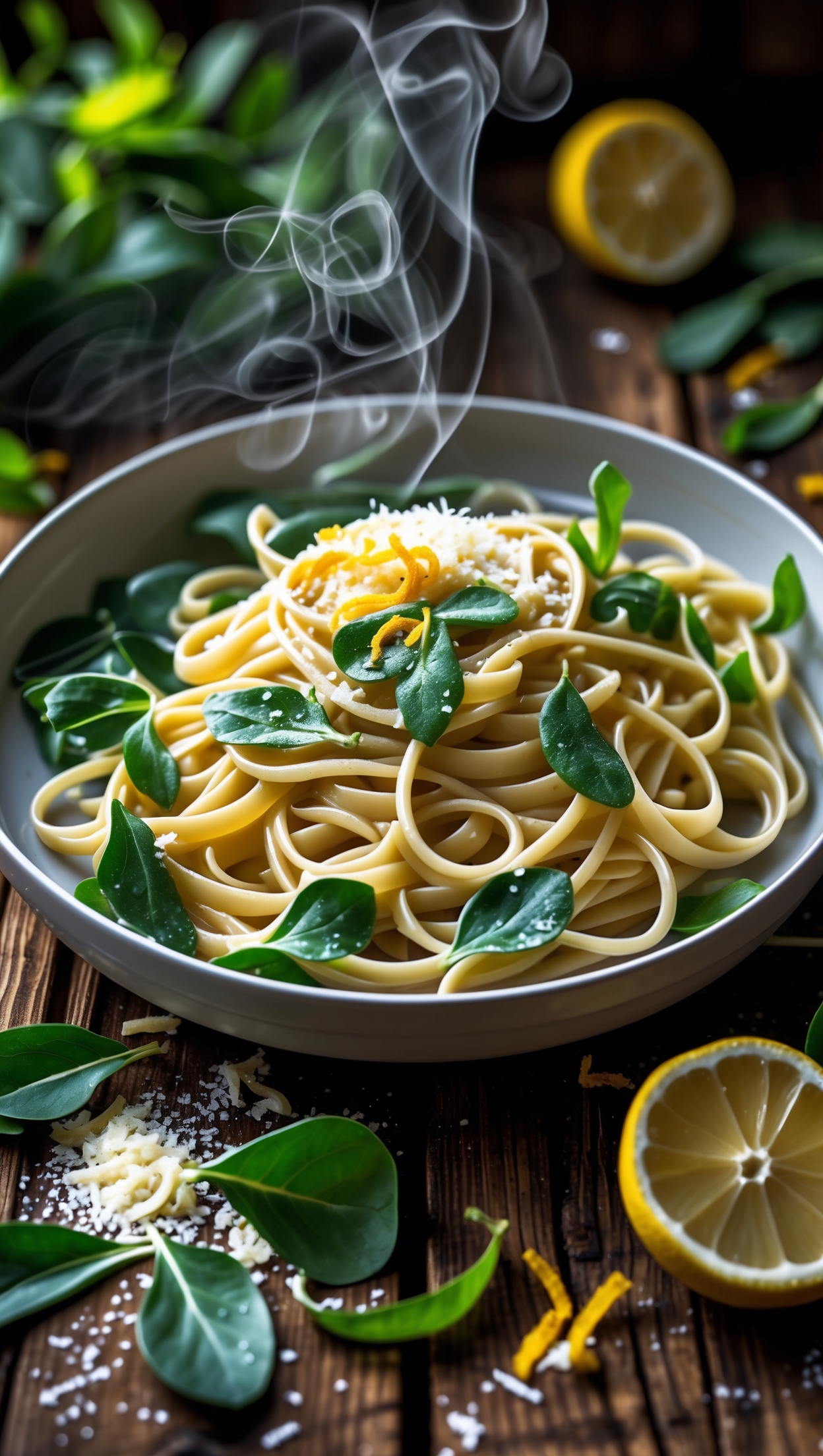 Wild Garlic Pasta with Lemon & Parmesan - Spring Recipe